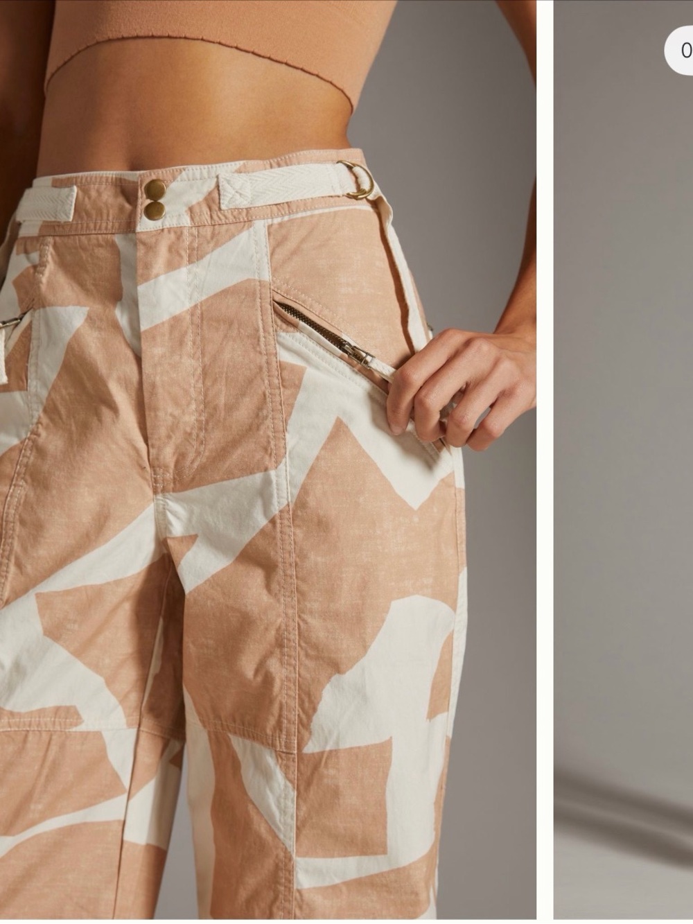 Anthropologie Utility Barrel Pant